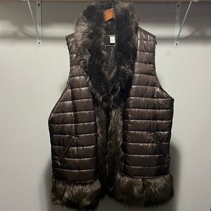 Women brown vest